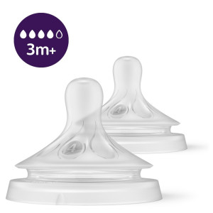 Philips Avent Θηλές Σιλικόνης Natural Response Ροή 4 3m+ 2 Τεμάχια