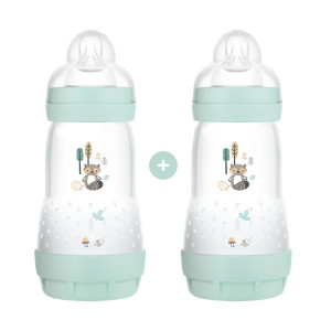 Mam Μπιμπερό Easy Start Anti-Colic Θηλή Σιλικόνης 260Ml 2+ Μηνών (2Τμχ)