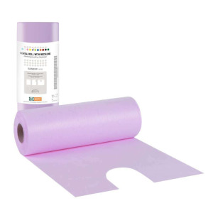 Bournas Medical Rainbow Οδον/κο Ρολό Με Λαιμοκοψή 109.101.PU Μωβ 53x60cm (80τμχ)