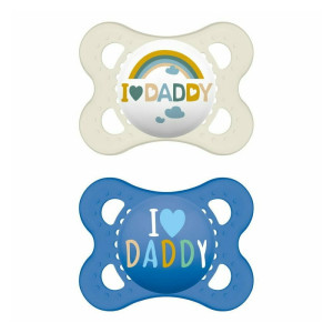 Mam Πιπίλα I Love Daddy 2-6 Μηνών Αγόρι (2Τμχ) 115SB1