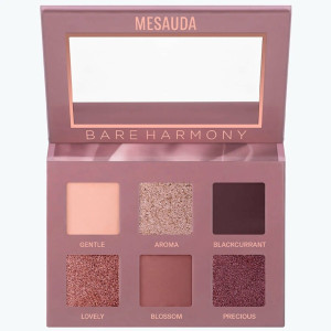 Mesauda Bare Harmony 2.0 - 201 Tender Mauve Παλέτα Σκιών Με 6 Αποχρώσεις  507201