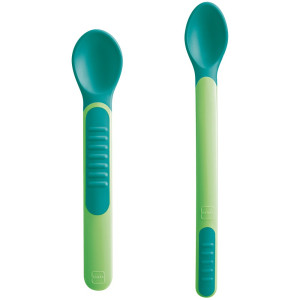Mam Θερμοευαίσθητα Κουταλάκια Με Θηκή Heat Sensitive Spoons & Cover 6+ Μηνών Unisex (2Τμχ) 513U