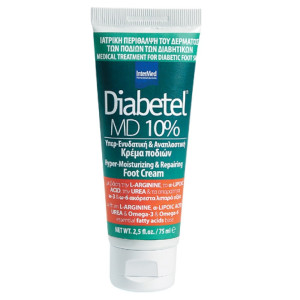 Intermed Diabetel MD 10% Ενυδατική Κρέμα Ποδιών Κατάλληλη Για Διαβητικούς 75 ml