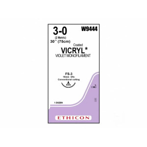 Ethicon Ράμα Vicryl 3/0  16mm 3/8 75cm (W9444)