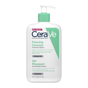 CeraVe Foaming Cleanser Gel Καθαρισμού για Κανονική - Λιπαρή Επιδερμίδα 473ml
