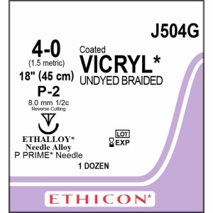 Ethicon Ράμμα Vicryl 4.0 W9443 16mm Kόπτουσα