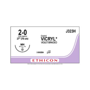 Ethicon Ράμμα Vicryl 2/0 W9582T 26mm 3/8 Κόπτουσα 75cm