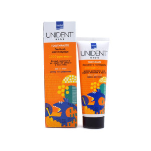 Intermed Unident Kids Toothpaste 1000ppm Φθόριο από 2 ετών με Γεύση Τσιχλόφουσκα 50ml