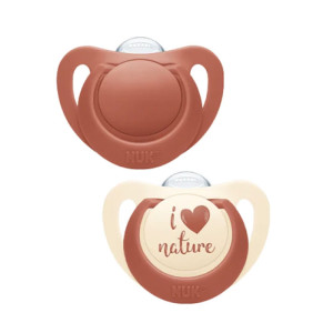 Nuk Πιπίλα Σιλικόνης Nature 6-18 Μηνών 2Τμχ