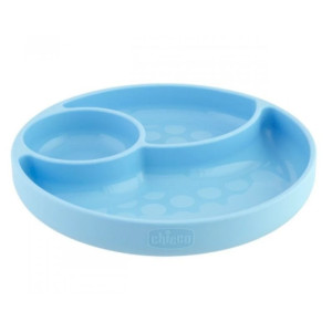 Chicco Πιάτο Με Χωρίσματα 12+ Μηνών (1τμχ) (F05-10216-20) Σιέλ