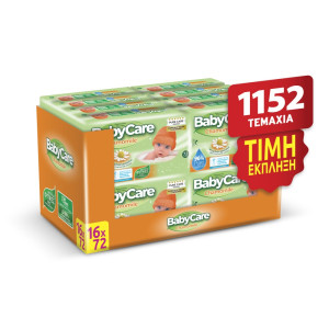 Babycare Μωρομάντηλα Chamomile 16Χ72 (1152Τμχ)
