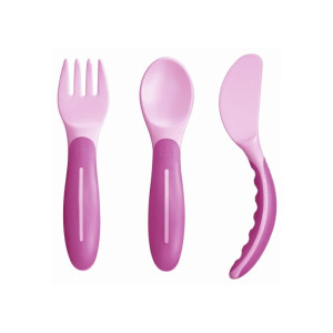 Mam Πιρουνάκι, Κουταλάκι & Μαχαιράκι Baby'S Cutlery
 6+ Μηνών (3Τμχ) Κορίτσι 515G