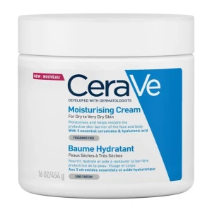 CeraVe Moisturising Ενυδατική Κρέμα Σώματος με Υαλουρονικό Οξύ για Ξηρές Επιδερμίδες 454ml