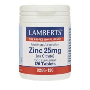 Lamberts  Zinc 25Mg (Citrate) 120Tabs