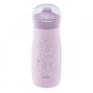 Nuk Μπιμπερό Mini-Me Sip Stainless Steel 9+ Μηνών 300ml Ροζ