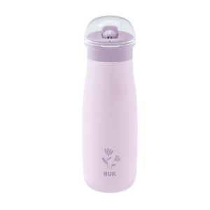 Nuk Μπιμπερό Mini-Me Sip Stainless Steel 9+ Μηνών 500ml Ροζ