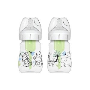 Dr.Brown'S WB 52014 Μπιμπερό PP Options+ (Φ.Λ.) 150Ml Ζούγκλα (2 Τεμ.)