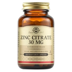 Solgar Zinc Citrate 30Mg 100 Caps