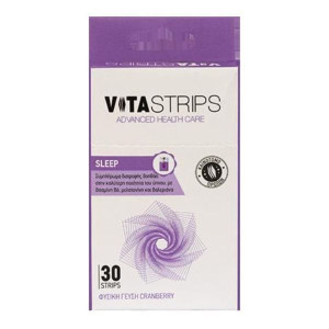 Vita Strips Sleep Με Φυσική Γεύση Cranberry 30 Strips