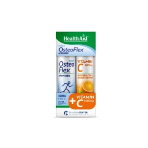 Health Aid Osteoflex Fizzy 20Tabs & Vitamin C Orange 1000mg 20Tabs