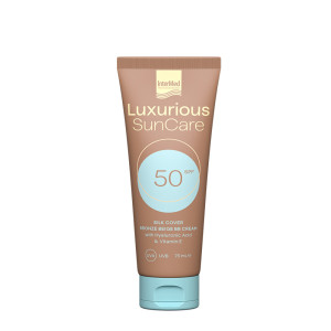 Intermed Luxurious SunCare Silk Cover BB Cream with Hyaluronic Acid Spf50, 75ml - Bronze Beige