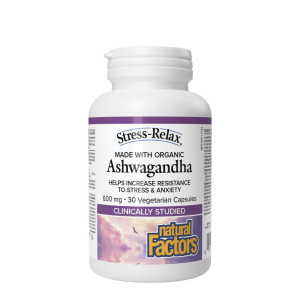 Natural Factors Ashwagandha 600mg 30 Caps