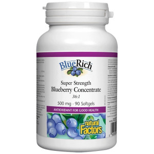 Natural Factors Bluerich Plus 500mg 60 Caps