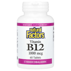 Natural Factors Vitamin B12 1000mcg 90 Tabs