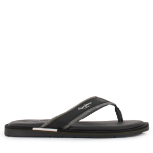 Pepe Jeans Barrel Brand Σανδάλι Ανδρικό Black PMS90122-BLK