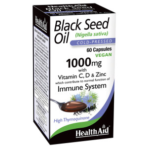 Health Aid Black Seed Oil 1000mg 60Caps