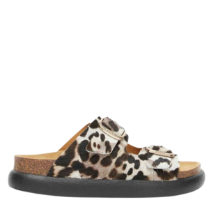Scholl Noelle Chunky Eva Sandal White / Multi Pony Leather Σανδάλι Γυναικείο F322511484