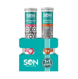 Son Echinacea Frizz 20 Tablets & Δώρο Son Vitamin C 1000mg 20 Tablets