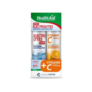 Health Aid Electrolytes Sport 20Tabs & Vitamin C Orange 1000mg 20Tabs