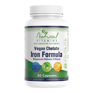 Natural Vitamins Iron Chelate 50caps