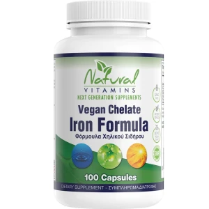 Natural Vitamins Iron Chelate 100caps