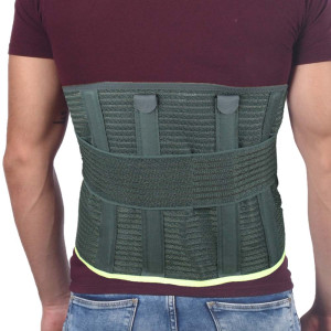 AR-306 Lumbosacral Corset Ελαστική Ζώνη Μέσης με Μπανέλες 32cm One Size
