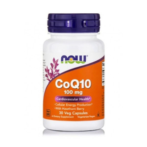 Now Coq10 100 Mg W/ Hawthorn Berry Vegetarian - 30 Vcaps