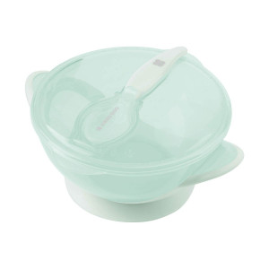 Kikka Boo Bowl With Spoon Feedy Green