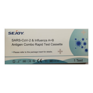 Sejoy SARS-CoV-2 & Influenza A+B Antigen Combo Rapid Test Cassette 1τμχ Τεστ Ταχείας Ανίχνευσης