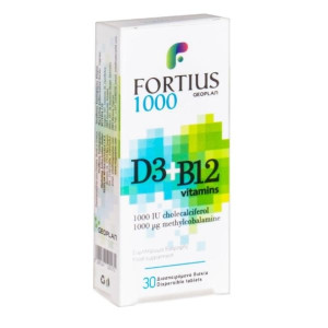 Geoplan Fortius D3 1000iu+B12 1000μg 30 Tabs