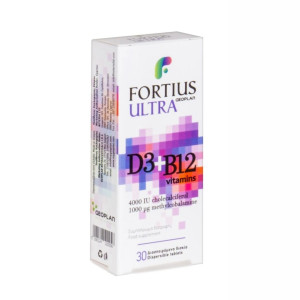 Geoplan Fortius Ultra D3 4000iu+B12 1000μg 30 Tabs