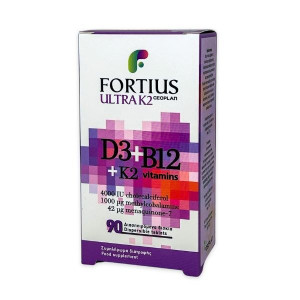 Geoplan Fortius Ultra D3 4000iu+B12 1000μg+K2 42μg 90Tabs