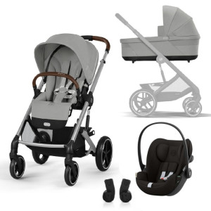Cybex Balios S Lux 3 In 1 Cloud G | Stone Mid Grey Παιδικό Καρότσι