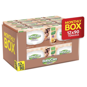 Babycare Μωρομάντηλα Family Kerite 1080 Τεμάχια