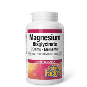 Natural Factors Magnesium Bisglycinate 200mg 120caps