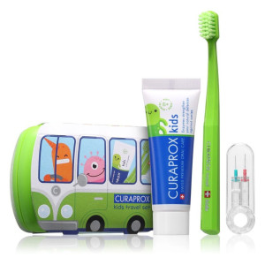 Curaprox Travel Set Kids 6-12y Πράσινο