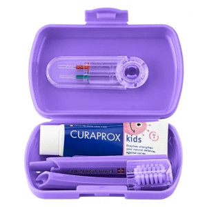 Curaprox Travel Set Kids 6-12y Μώβ