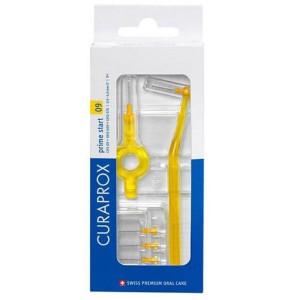 Curaprox Cps 09 Prime Start - 2 Λαβές - Μεσοδόντια Βουρτσάκια. Κιτρινο
