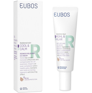 Eubos Cool & Calm Cc Cream 30ML Καταπραϋντική Κρέμα Ημέρας Προσώπου με Χρώμα SPF50
