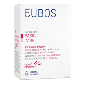 Eubos Solid Red Στερεή Πλάκα Καθαρισμού Για Πρόσωπο & Σώμα 125GR